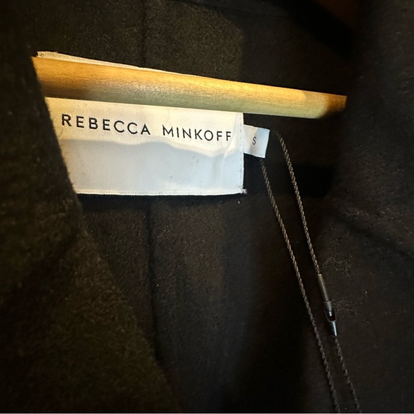 Rebecca Minkoff Black Double-Breasted Pea Coat - Picture 3 of 7